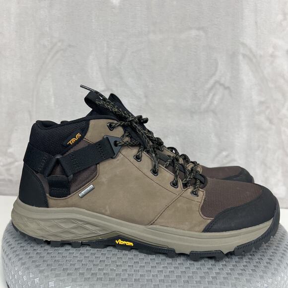 Teva Grandview GTX Hiking Boots Mens 12 Brown Leather Gore Tex Outdoor Gorpcore - Picture 1 of 13